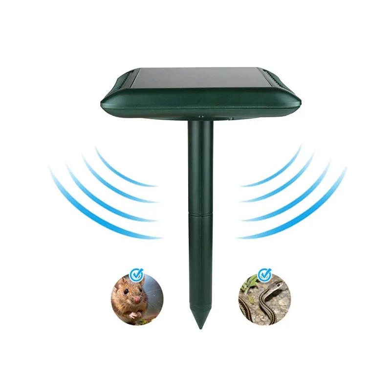 Solar Animal Repeller Waterproof PIR Sensor Outdoor Garden Farm Lawn snake mole rats USB Ultrasonic Alarm Drive mole  Repeller