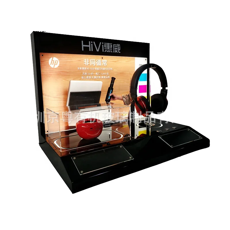 Factory Customized Acrylic Bluetooth Audio Display Stand Smart Headset Audition Rack with Customization Options