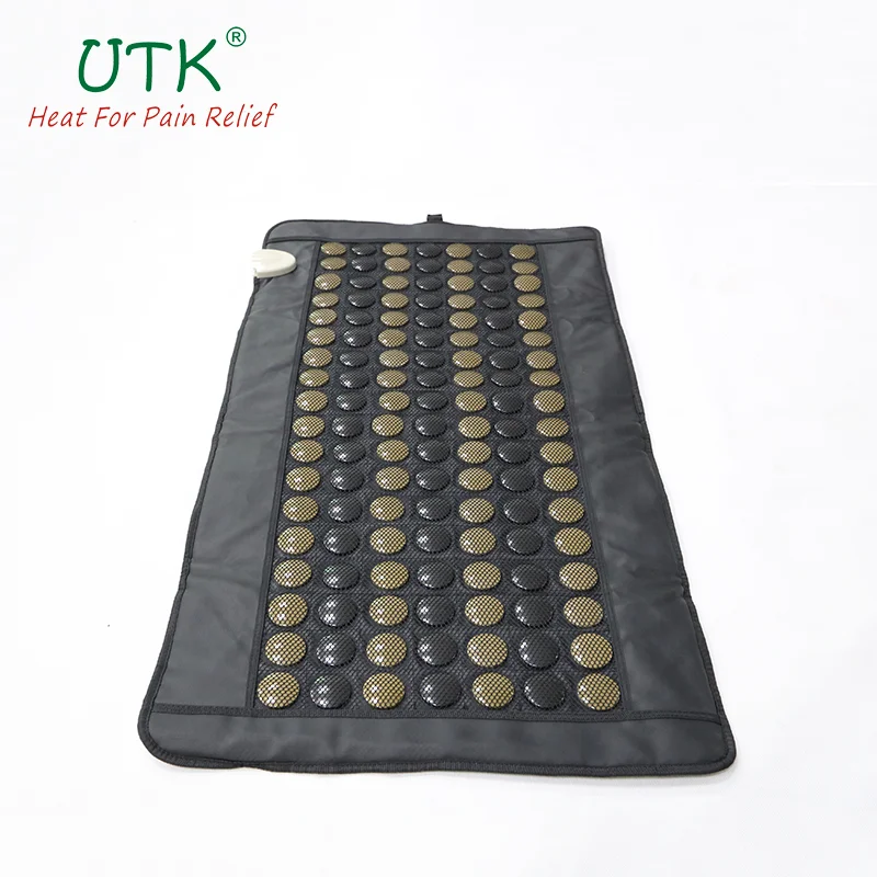 Natural Therapy Healing Jade Germanium Tourmaline Stones Infrared Heating Mat Jade Stone Massage Heating Pad