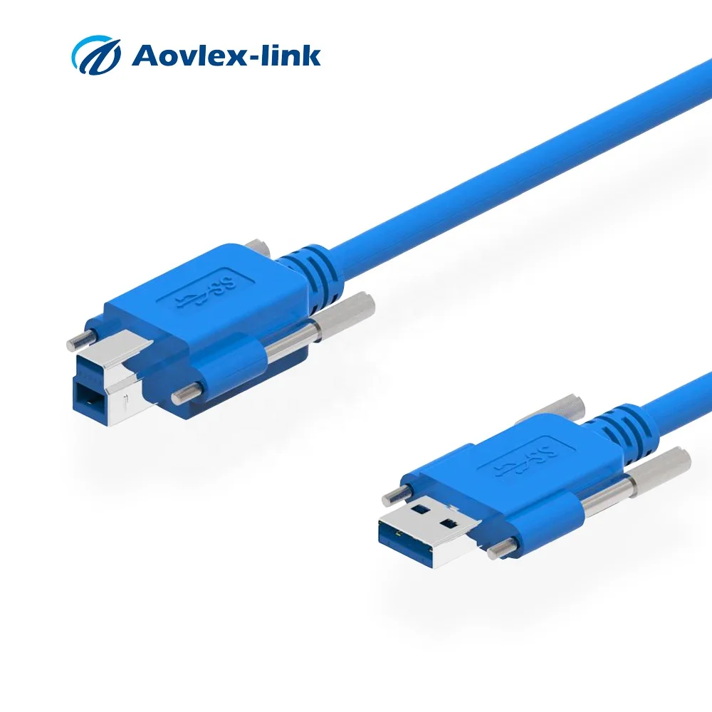 Кабель Camera Link USB3.0 типа B Мужской типа-мужчина USB с Закрытая винт высокая гибкость кабеля машины видения