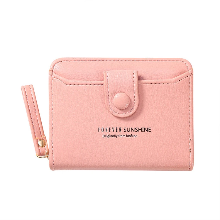 Mini Cute Girl Organ Card Holder PU Leather Zipper Kids Money Clips Girls Small Lady Coin Purse Women Leather Wallet