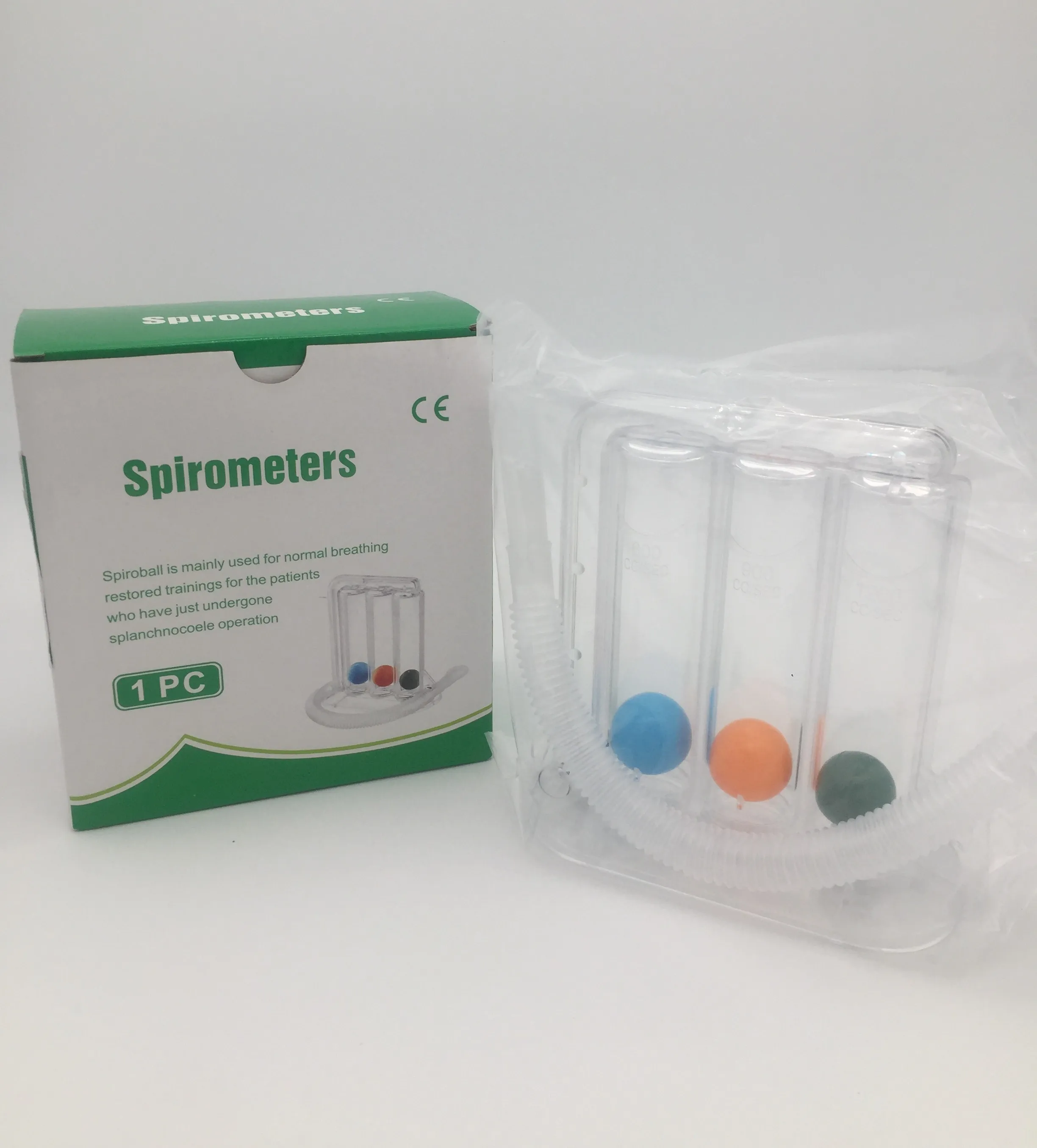 
Medical use three balls spirometer 