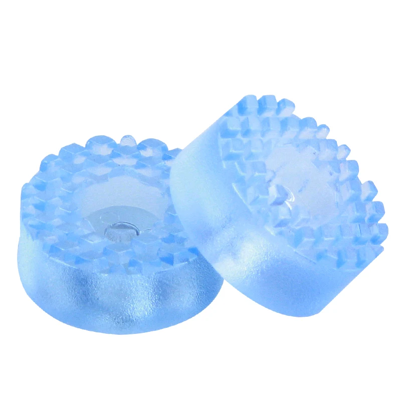 Black Clear Transparent Furniture Chair Table Legs Soft Rubber Skid Glide Pad Screw-On Noise-Killer Plastic Floor Protector