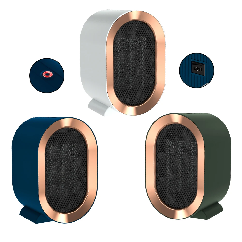 1200W Electric Portable Heater Mini PTC Fast Heating Space Heater for Office Home Desktop Use