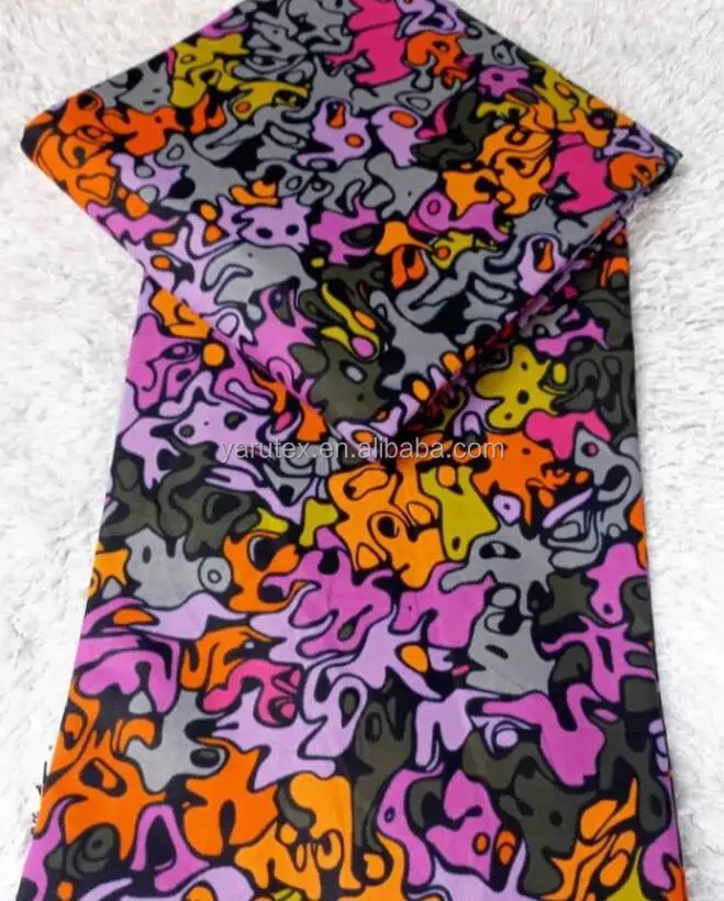 High Quality 100% Polyester Ethnic Batik Woven African Fabric Floral Printing Hollandais Ankara Africa Wax Fabric