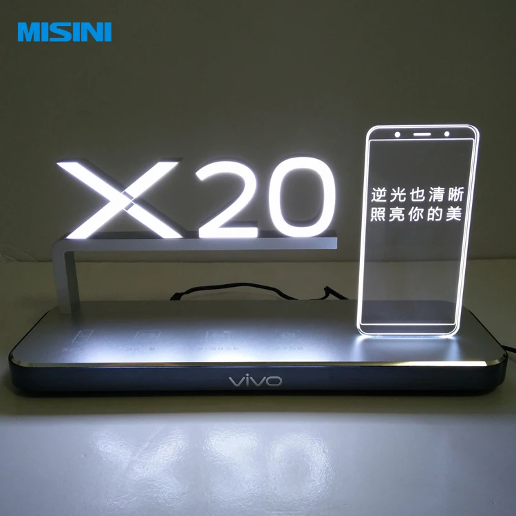 Retail Display Props Led Advertising Sign  Display Cabinet  Counter Mobile Phone Display Props For Sale Led Illuminated Sign