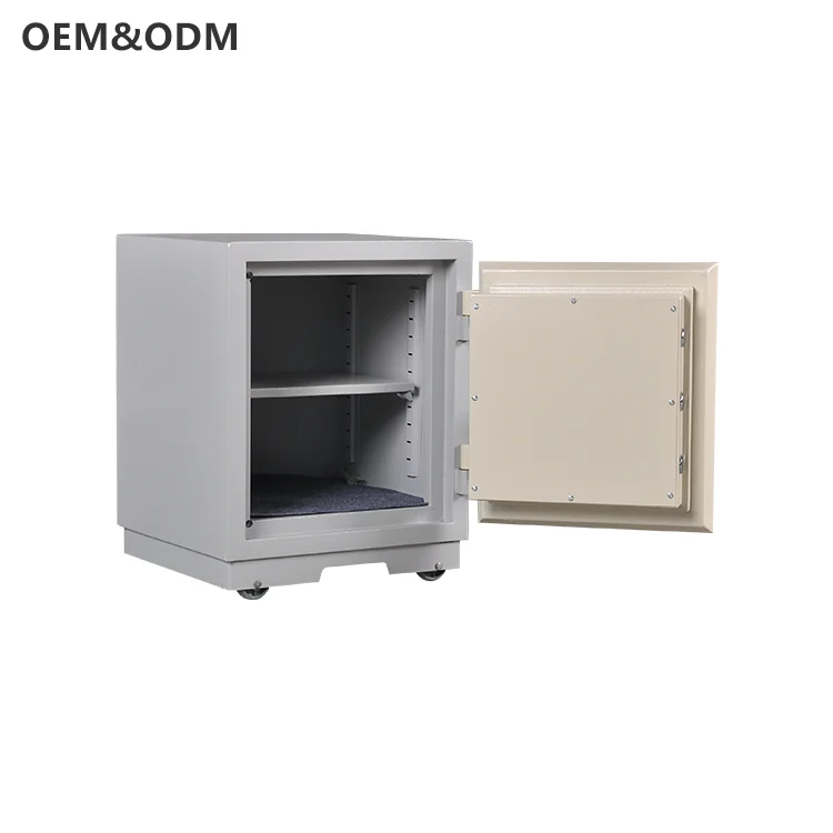 Modern Hotel Safe Deposit Box Fireproof Cash Safety Box Stainless Steel Metal for Office School Bedroom Workshop Use