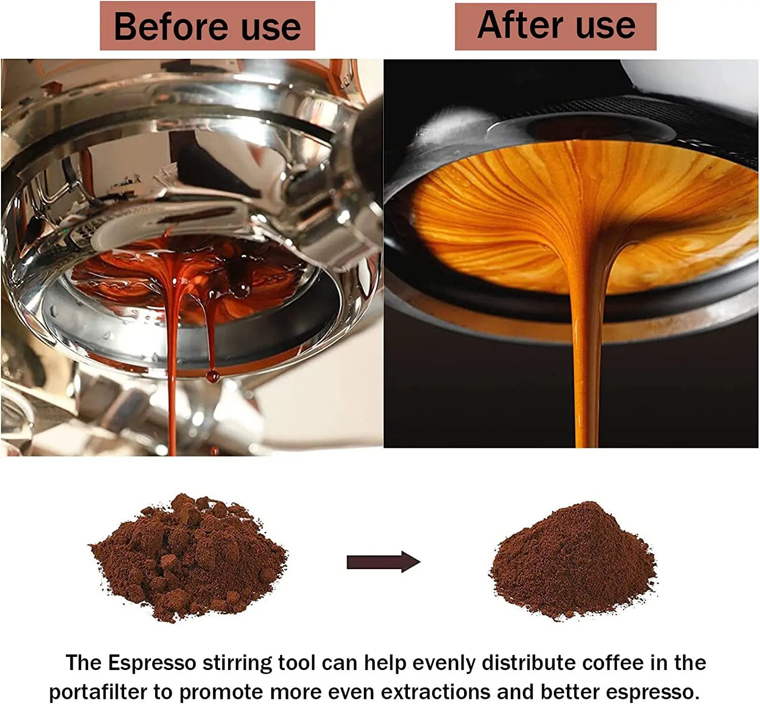 New Design Wdt Tool Espresso Stirrer Stainless Steel Barista Tool Needle Coffee Distributor