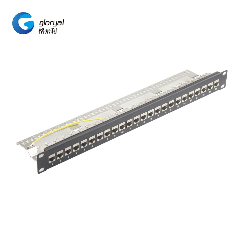 patch panel ftp 24 port blank with 24 pcs keystone jack cat6a