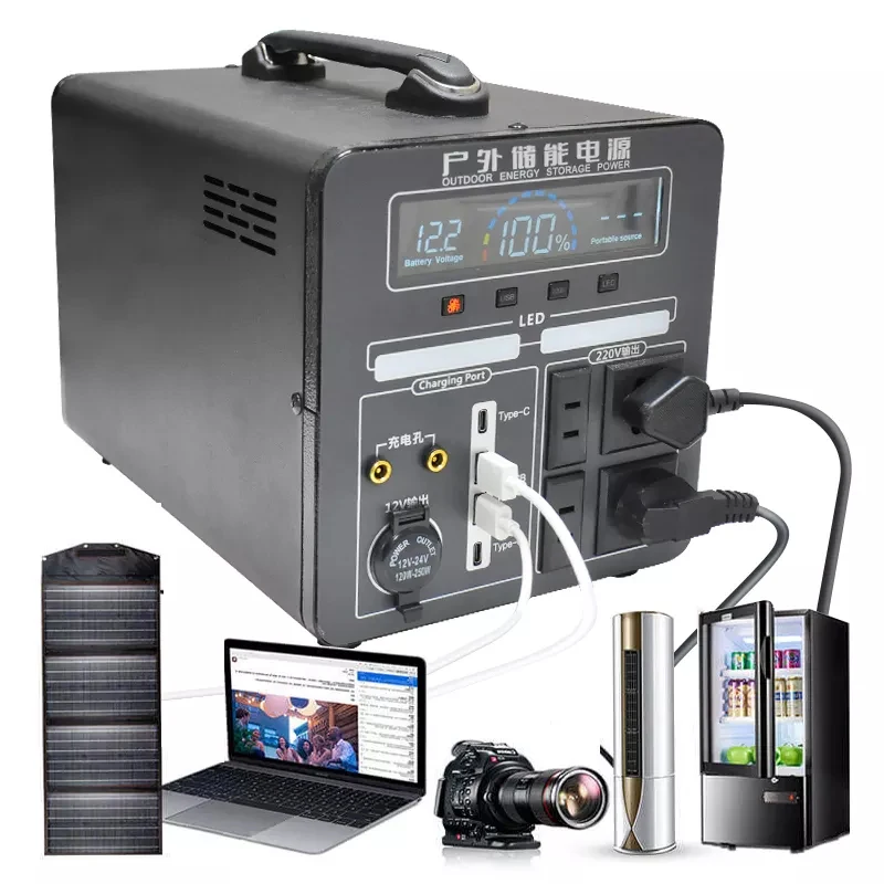 540000mah 2000w 1700w 1200w Ac/dc Outlets Backup Lithium Battery Home Energy Storage Power Supply Outdoor Portable Power Station