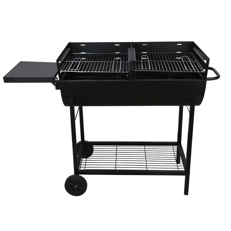 China manufacturer barbecue Portable grill trolley outdoor charcoal grills bbq for camping party