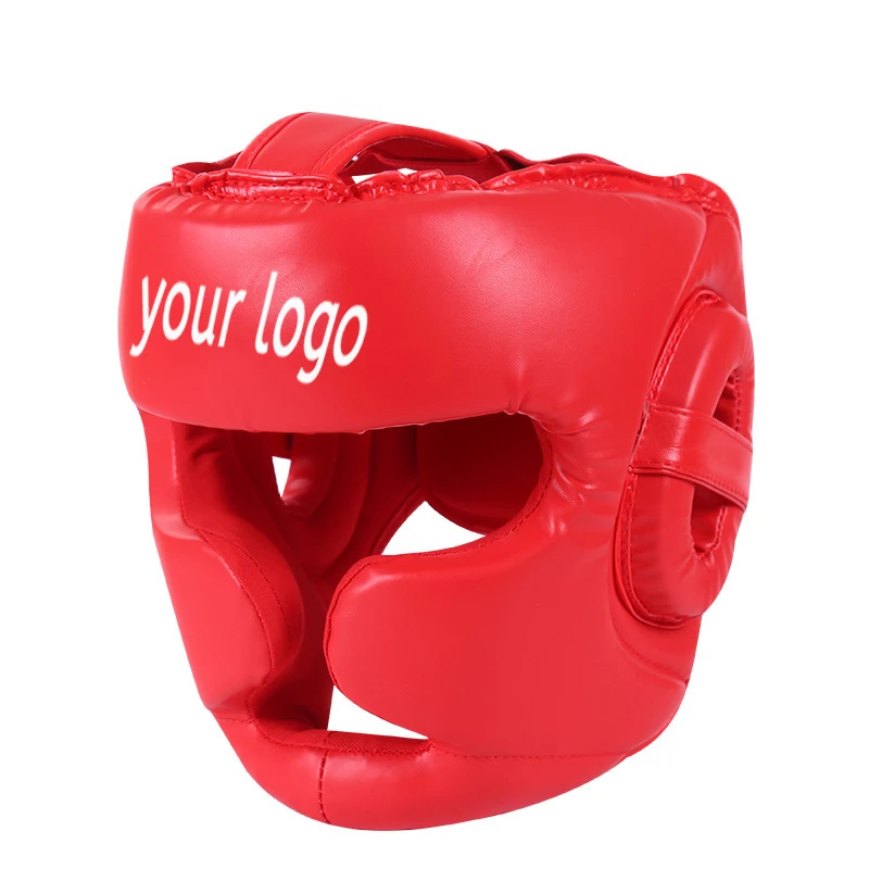 Fully enclosed boxing helmet competition training full face protection helmet  Muay Thai fighting monkey face protection