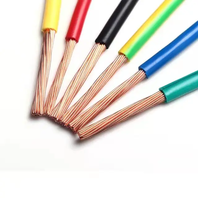 Electronic cable 16/18/20AWG Copper wire BVR 0.5-16mm2 house wiring electrical cable PVC wire