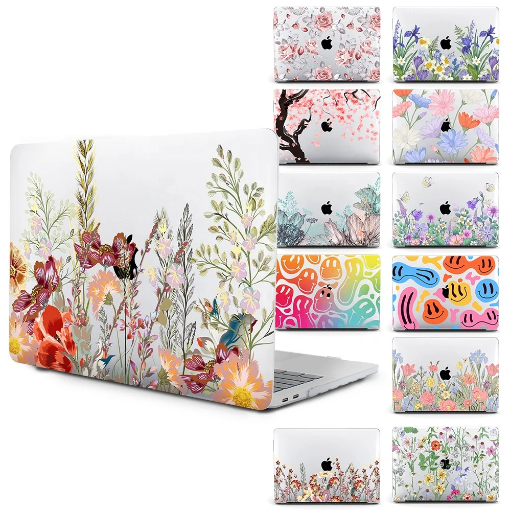 For macbook pro air protective case 14 inch transparent printing computer protective case for Macbook M2 notebook case