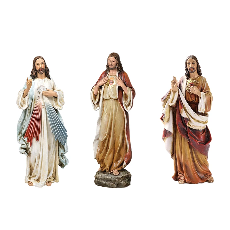OEM wholesale handmade christian resin craft figures catholic gift, catholic religious items, Jesus figurine statue