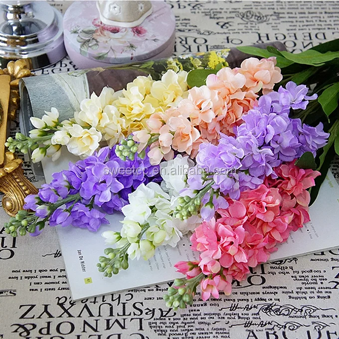 Хорошее качество, ткань, фиолетовые искусственные цветы для свадебного украшения, украшение для дома