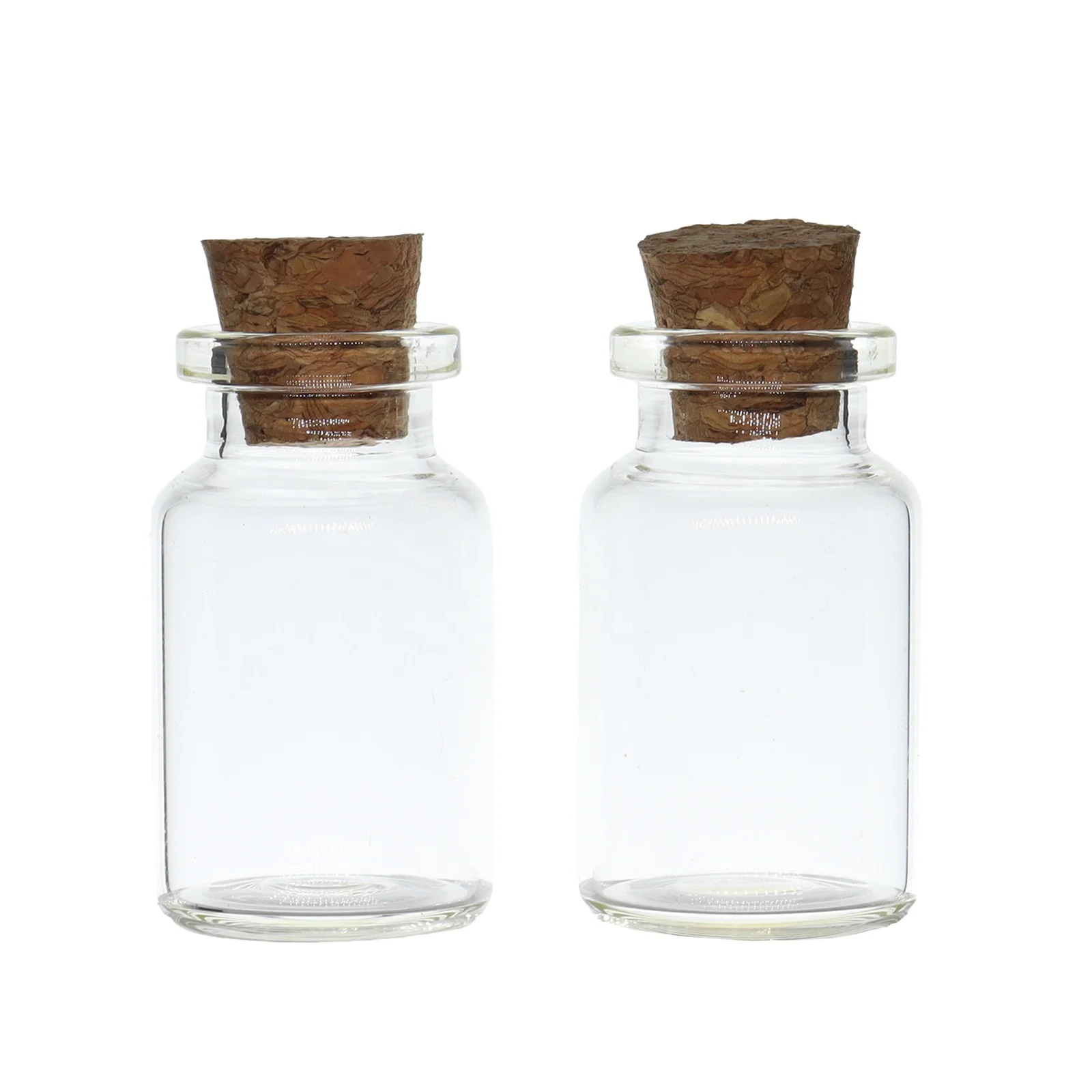10ML Small Empty Glass Bottle with Cork 10 cc Corked Stopper Glass Vial Wishing DIY Craft Glass Jar