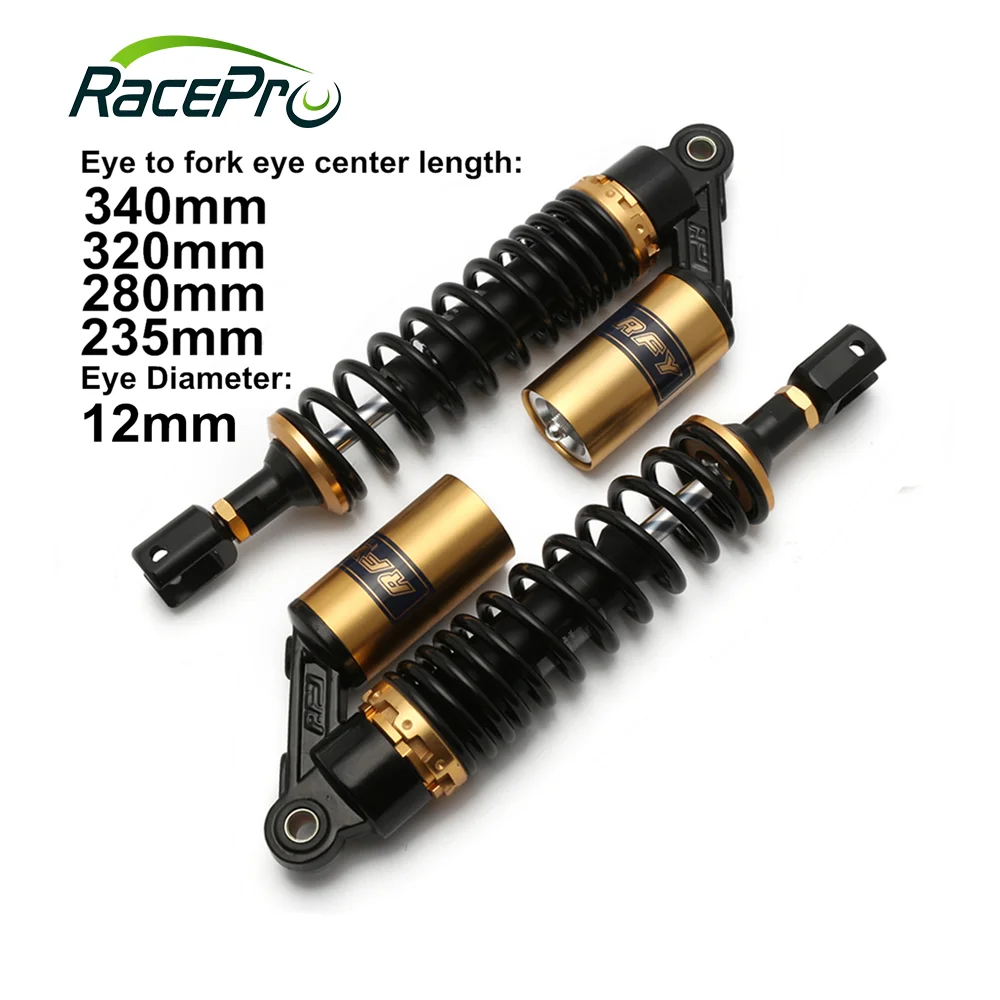 Universal 235mm 280mm 320mm 340mm Motorcycle Air Shock Absorber Rear Suspension Fork For Honda Yamaha Suzuki