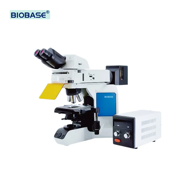 BIOBASE Fluorescence Biological Microscope BFM-43 Red Blue Green Lamp 10x~1000x Trinocular Inverted for Lab