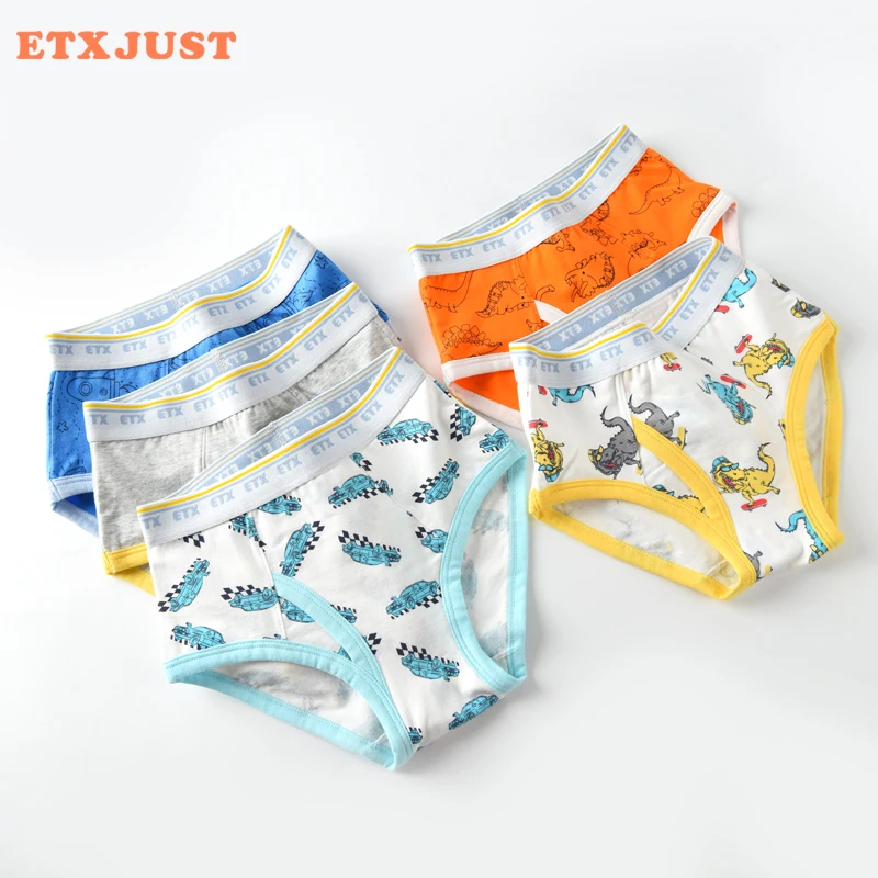 Мягкое детское нижнее белье хлопковые боксеры с мультяшным рисунком для мальчиков и детей шорты-боксеры девочек-подростков