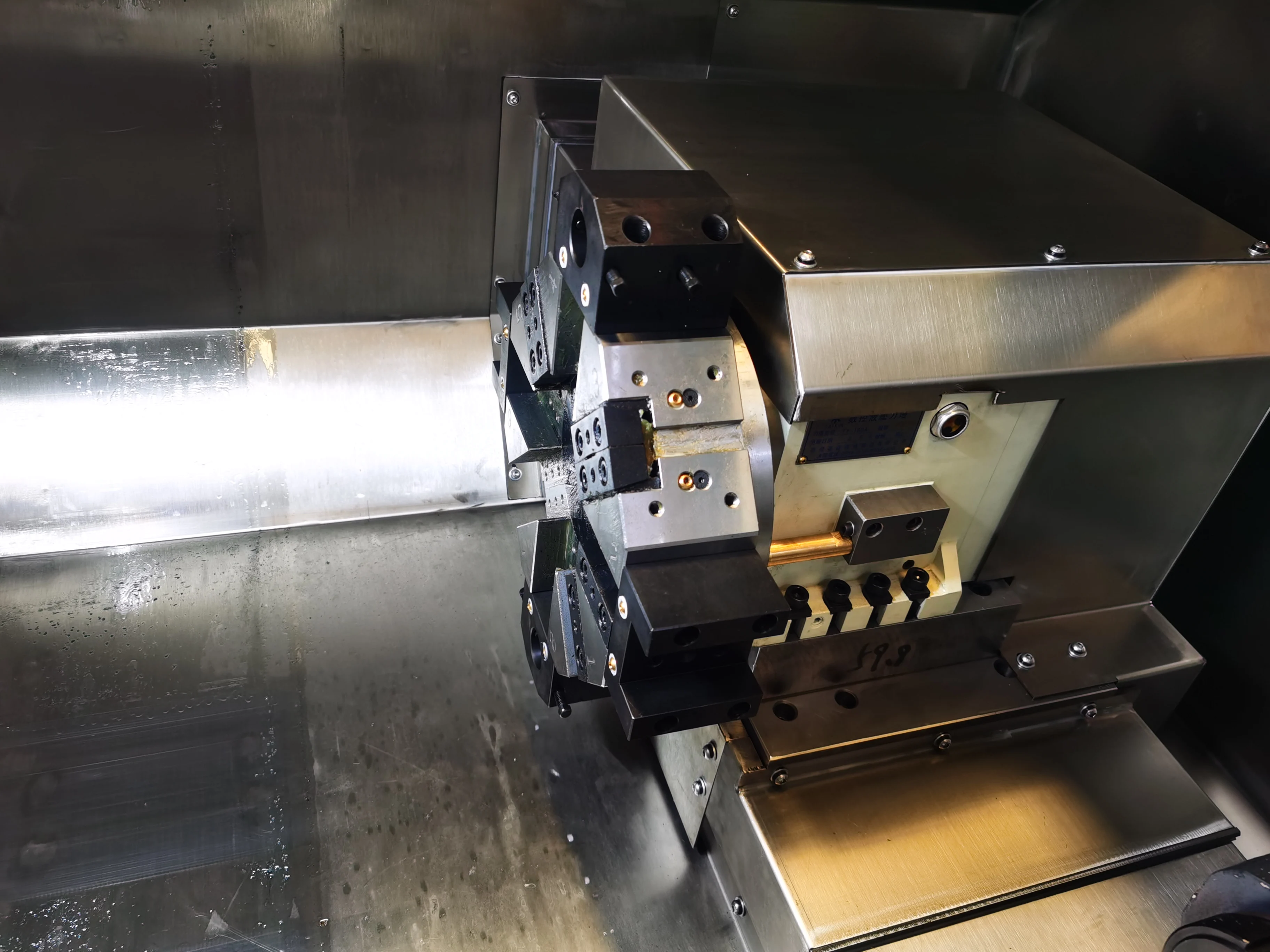 TCK46A High Speed Taiwan Linear Rail Slant Bed CNC Lathe Machine