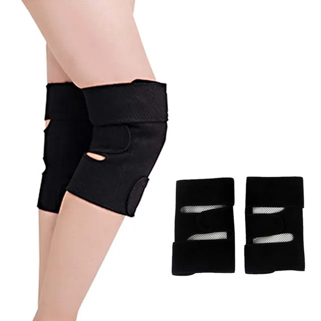 Adjustable medical tourmaline far infrared magnetic therapy knee pads brace for arthritis