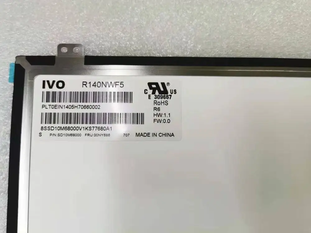 
14 INCH LCD MATRIX R140NWF5 for Lenovo t480s FRU:00NY686 LCD LED Display with Touch Screen Digitizer Assembly 