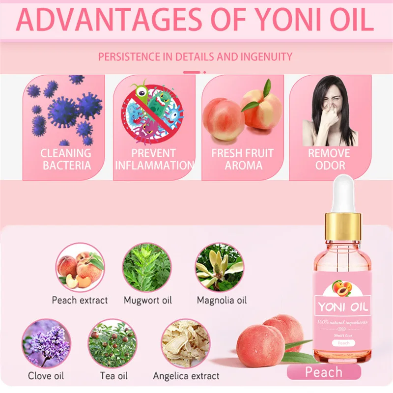 Best ingredient vaginal tightening oil, yoni essential oil for women Private label Yoni Oil