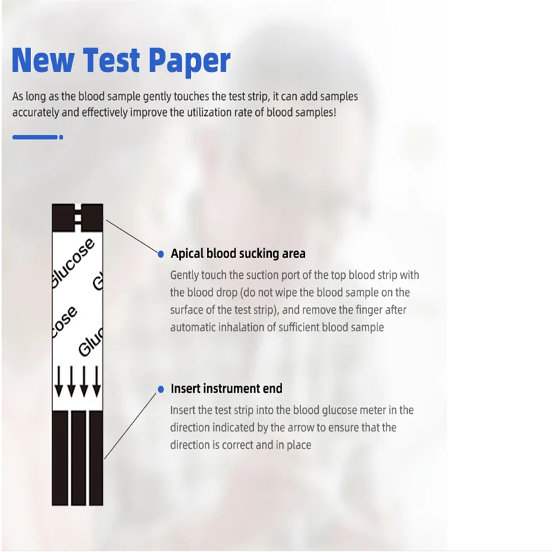 Hot selling high quality portable digital glucometer test strip quick check blood glucose meter