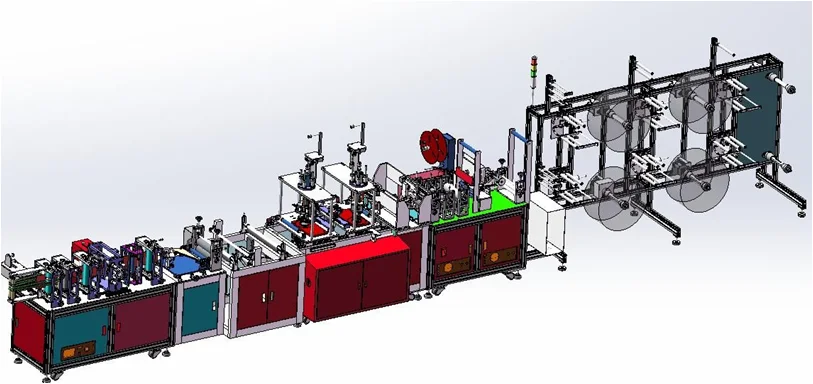 China N95 Automatic Face Mask Making Machine Production