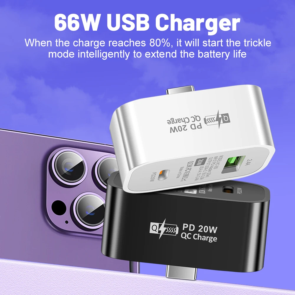 Новое поступление PD 20 Вт адаптер для быстрой зарядки USB C концентратор удлинитель type pd и зарядное