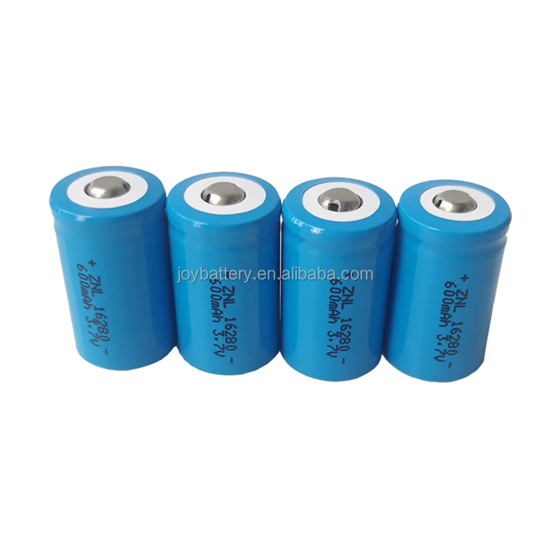 16280 3.7V 600mAh high quality cylinder lithium ion battery cell in stock