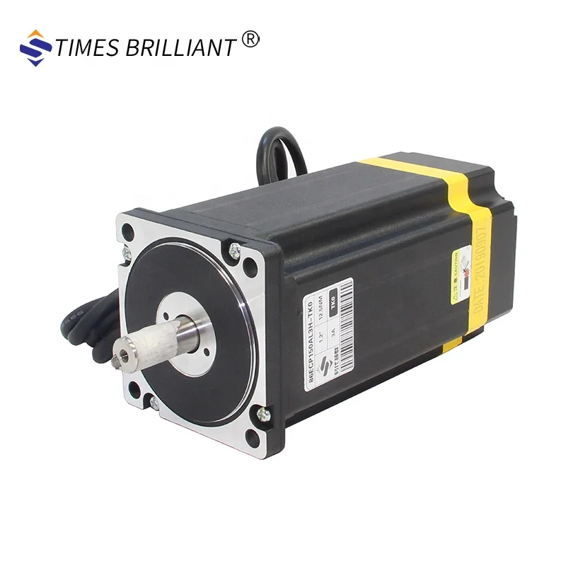 China hot sale 220VAC power supply12NM high votage 3 phase  nema34 closed loop stepper motor and driver kit for cnc machine