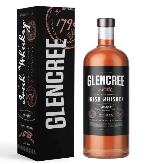 Великая Северная дистилра 70CL 43% Том, классический меллоу-смеситель, ирландский виски гленcree