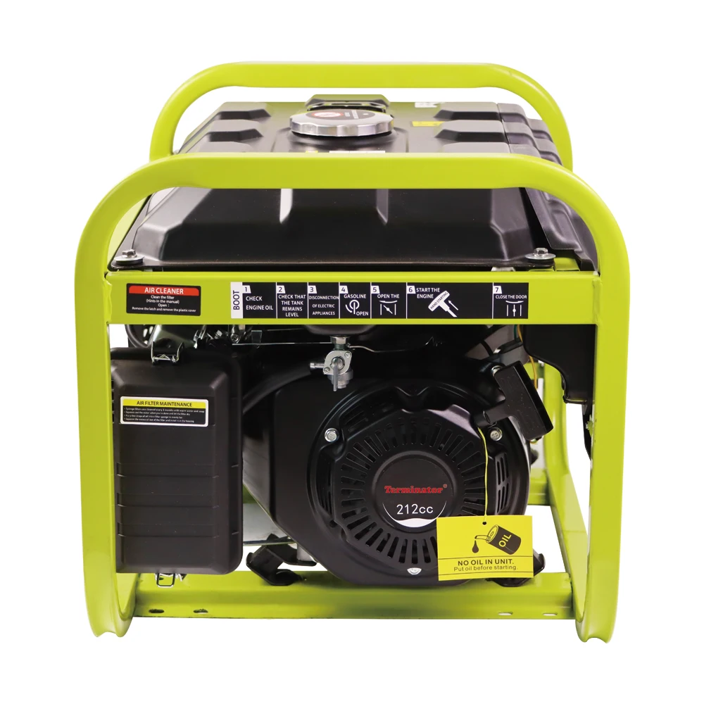 Single phase 15L OHV, aircooled 7.5hp 2500w 2800w recoil gasoline generators
