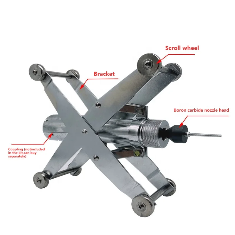Small Portable Internal Pipe Blaster Oil Pipeline Inner Wall Surface Cleaning Sand Blasting Machine Handheld