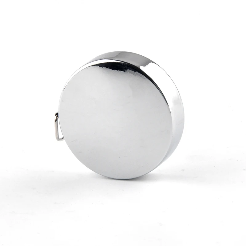 Wintape Zinc Alloy Small Tape Measure, Mini Retractable Dual Sided 80 Inch/2 M Measuring Tape, Silver Measure Tape