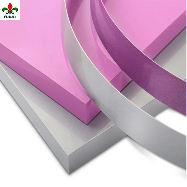 Furniture accessories Environmentally friendly material high quality ABS/Acrylic/PVC edge banding tape for cabinets FUWEI