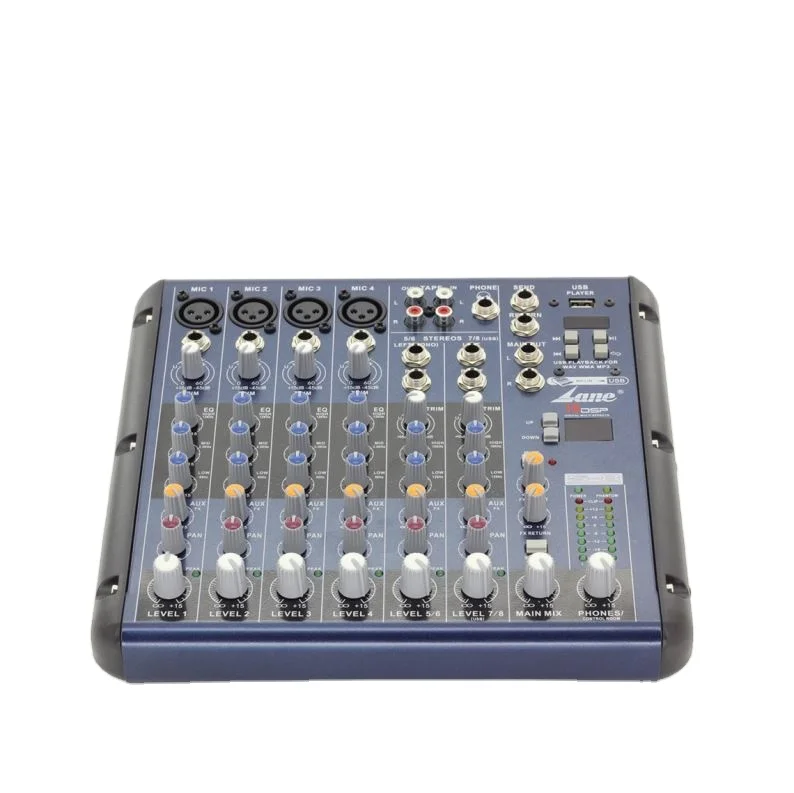 Lane s-8 battery powered audio mixer audio power amplifier mixer power mixer audio accessories