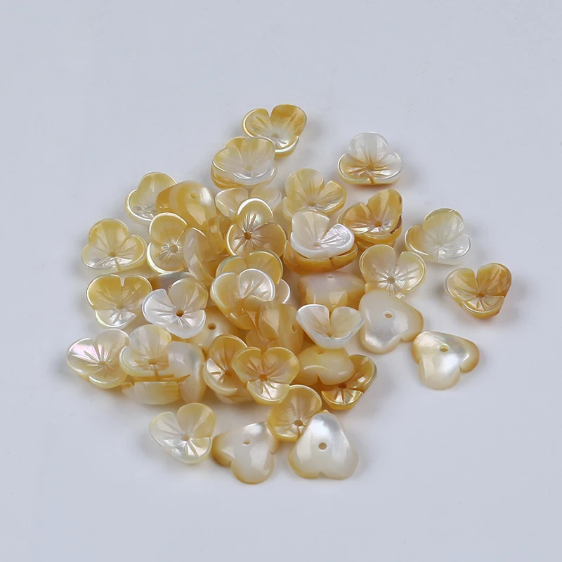 Wholesale natural Mother of pearl Carve Shell Flower Bead