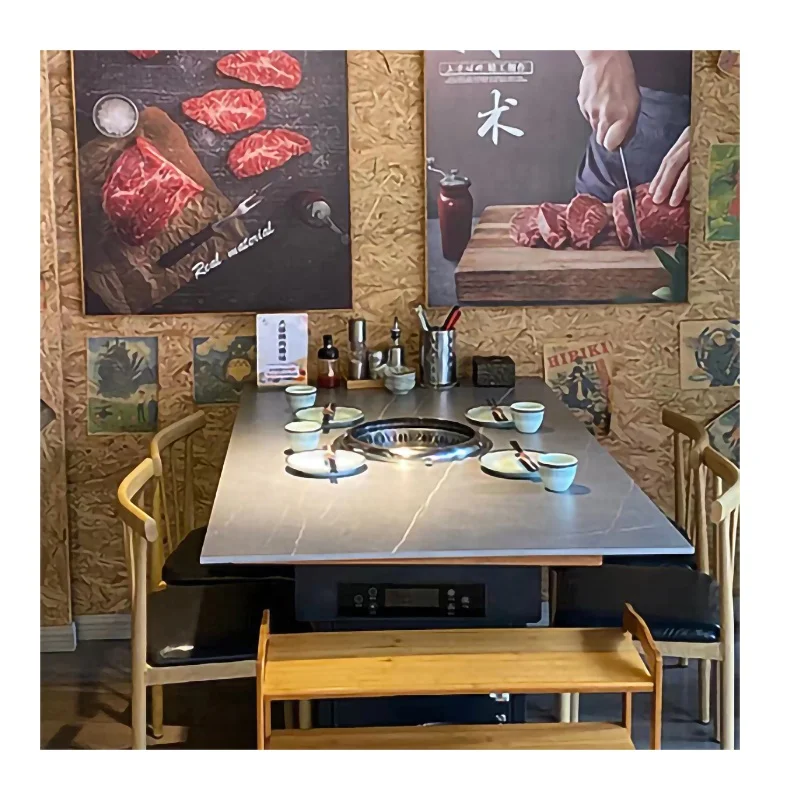 Korean BBQ Grill Table Smokeless BBQ tables for Restaurant