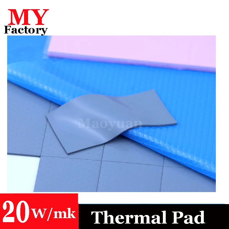 15W 17W  high thermally conductive insulation silicone pad for laptop Graphics Card CPU GPU RTX 3080 3090 Soft Thermal Gap Pad