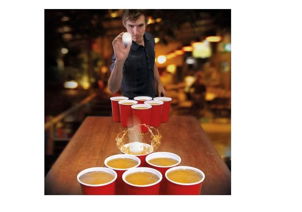  16 унций чашки партии Алкогольная игра шарики и комплект Beer Pong