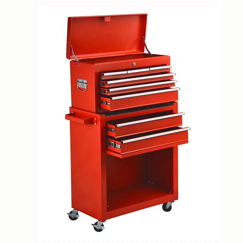 8 Drawerrs Rolling Factory Assistant Auto Tool Chest And Cabinet Combo