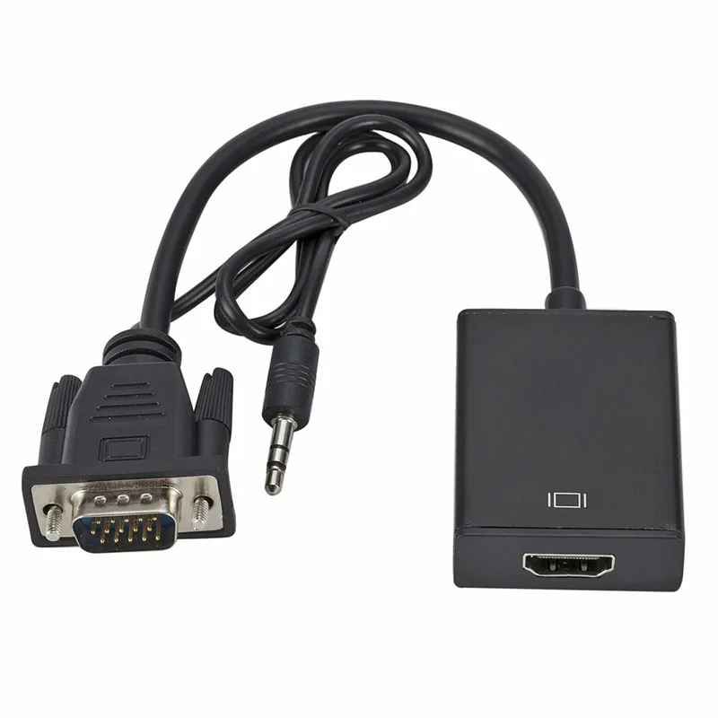 Full HD 1080P VGA to HDMI-compatible Converter Adapter Cable With Audio Output VGA HD Converter Cable