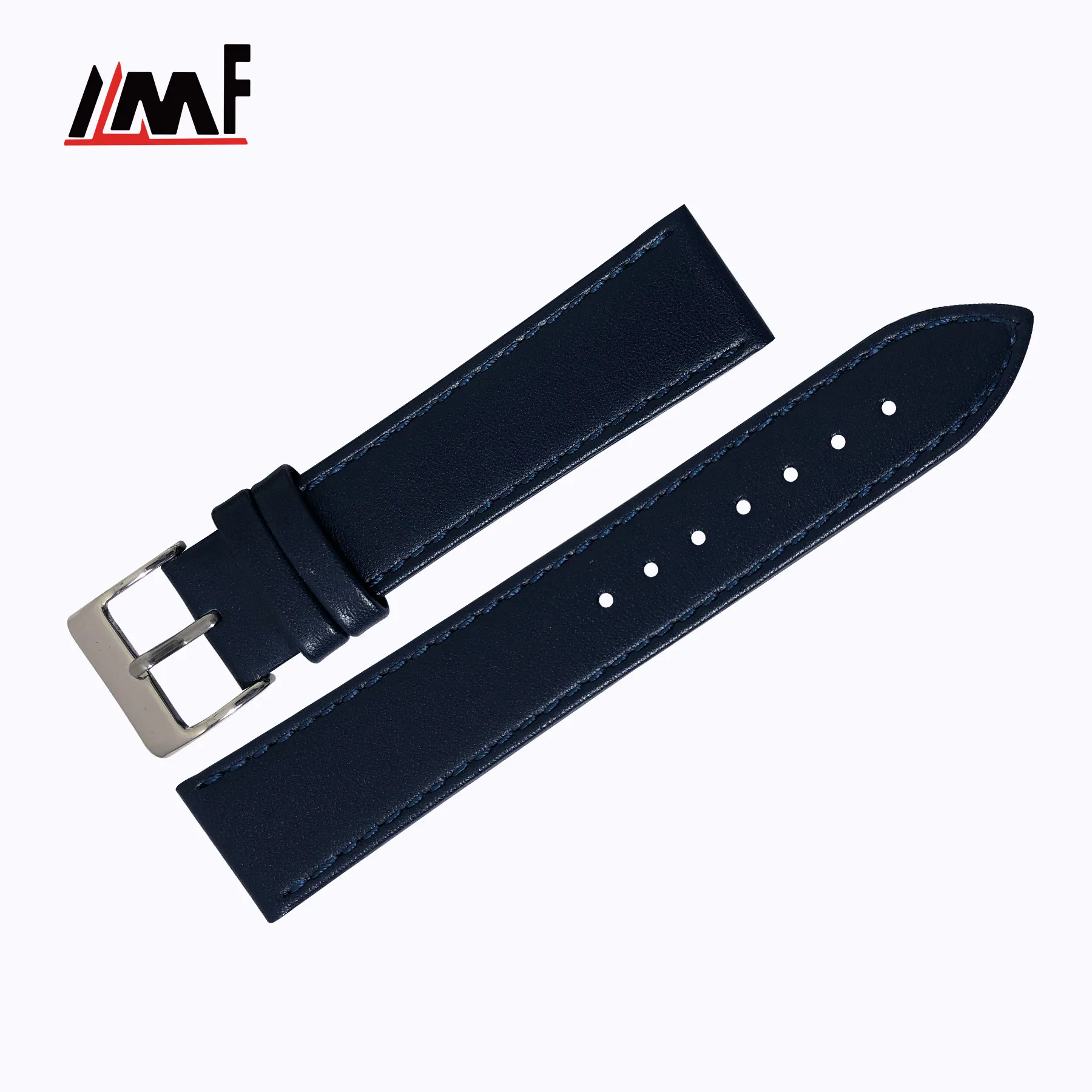 New Product Navy Blue Italian Style 12Mm Calf Leather Changeable Watch Belts Strap For Classic Watches