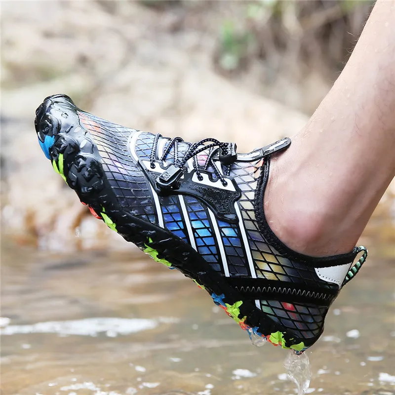 Custom Logo Outdoor Water Proof Mens Womens Beach Water Shoes Sports Anti Slip Swimming Walking Diving Aqua Shoes