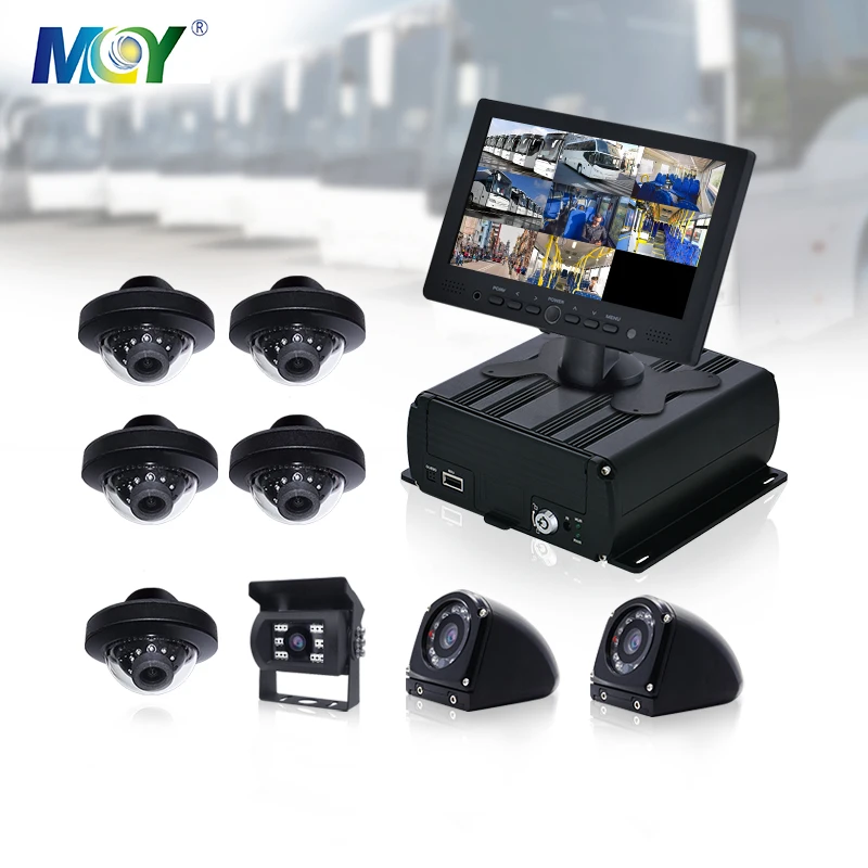 MCY 8 Cameras CMSV6 Platform Real Time APP PC Remote Monitor MDVR 4G GPS WIFI Car Truck DVR Vehicle
