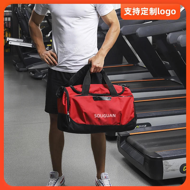 SG8015 Factory Custom Logo Sport Gym Duffel Bag with Shoe Compartment Waterproof  Fitness Equipment and Accessories Organizer