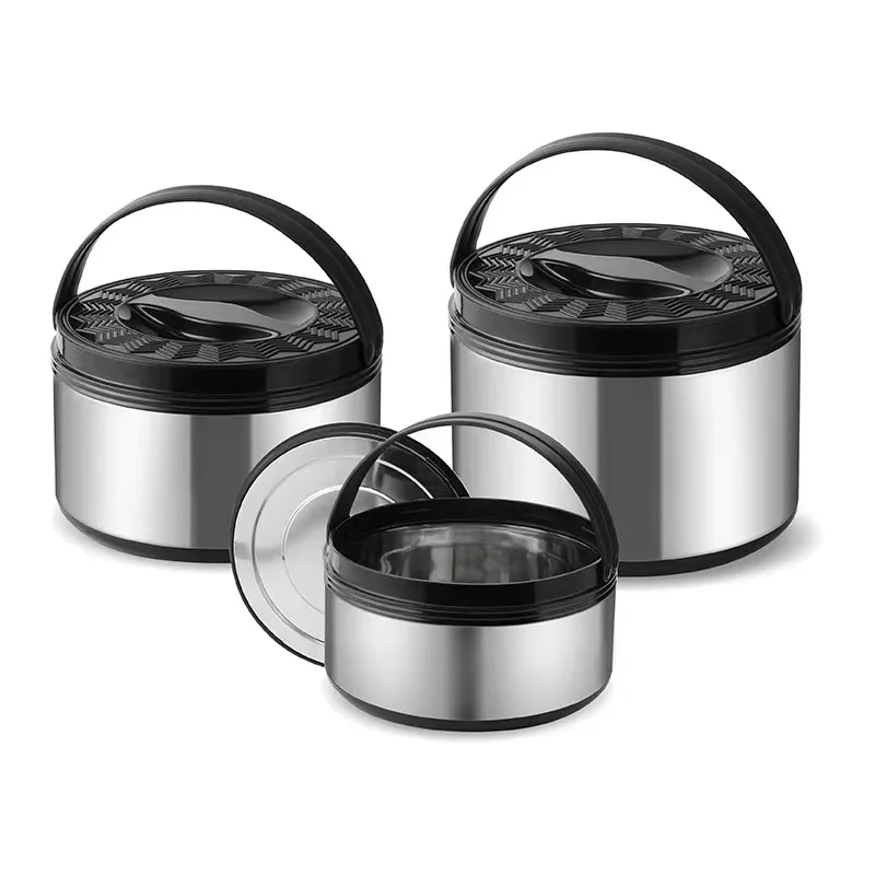 Cooking Casseroles Big Capacity 3pcs Food Warmer Set Casserole 5L+9L+15L Luxury Food Warmer Set